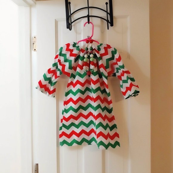 Other - Chevron 2T-3T Dress & Necklace